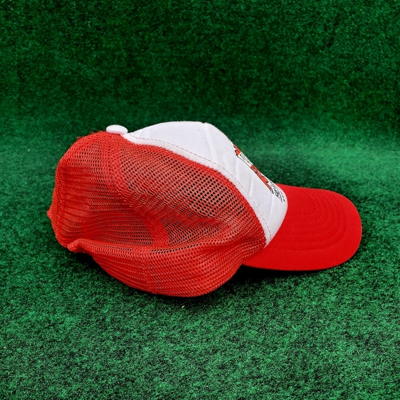 Vintage Rainbow Reef Key Largo Florida Red/White Mesh Snapback Trucker Cap Hat - Picture 5 of 9